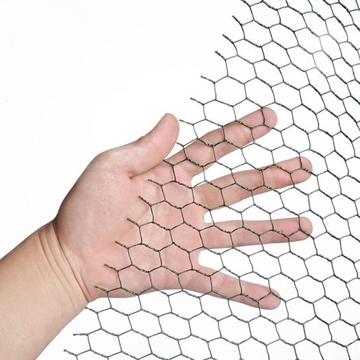 3mX0.4m Chicken Wire Mesh Roll,Chicken Wire Fence 25mm Hole Size,Strong Galvanized Wire Mesh Fence,Fine Mesh Garden Fence for DIY Craft Poultry Pet Rabbit Chicken Fence (FREE POSTAGE)