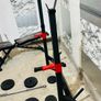 Workout Set Adjustable Rack Bench Weights Barbell Dumbbells Image 8