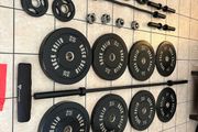 Olympic Bumper Weight Plates + 7 Foot Olympic Bar + Olympic Ez Curl Bar + Olympic Loadable Dumbbells + Jaw Lock Olympic Bar Collars + More!!!