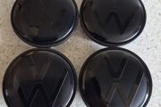 All black VW 65mm Centre Caps (FREE POST)