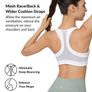 Brand new Women's High Support Front-Closure Sports Bra Wide Straps Unpadded Image 2