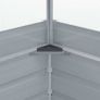 Greenhouse 100x100x85 cm Galvanised Steel Grey Image 4