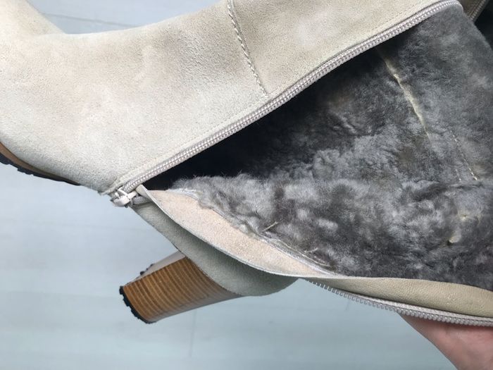Ugg-style high heel boots, size 5 worn twice