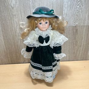 Vintage Porcelain Doll - 40cm with Accessories