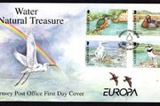 2001 Guernsey Europa: Water a Natural Treasure Commemorative Stamps Official First Day Cover (FDC)