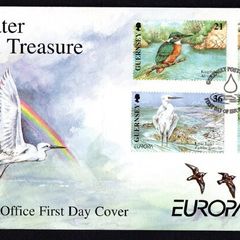 2001 Guernsey Europa: Water a Natural Treasure Commemorative Stamps Official First Day Cover (FDC)