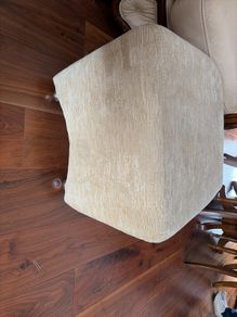 Cream Upholstered Footstool Pouffe Barely Used