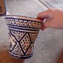 glazed terracotta wall planter Image 2