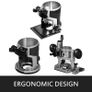 800W Max Torque Variable Speed 30,000RPM Compact Router with Collets 6.4 mm & 9.5 mm 1 x Plunge Base & 1 x Tilt Base 220V Image 3