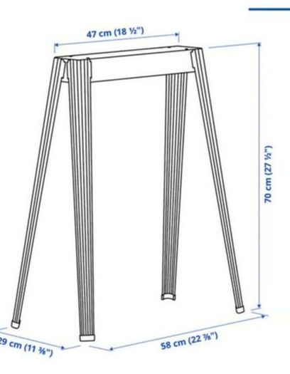Grey Ikea Desk