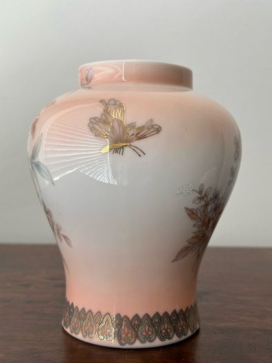 Vintage Multicoloured Japanese Mantle Art Vase 1980s
