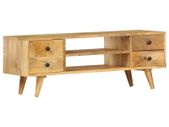 TV Cabinet 110x35x40 cm Solid Mango Wood
