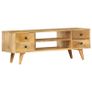 TV Cabinet 110x35x40 cm Solid Mango Wood Image 5