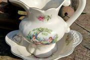 Staffordshire jug and basin