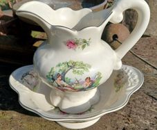 Staffordshire jug and basin