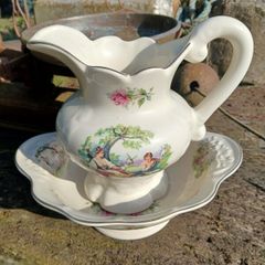 Staffordshire jug and basin