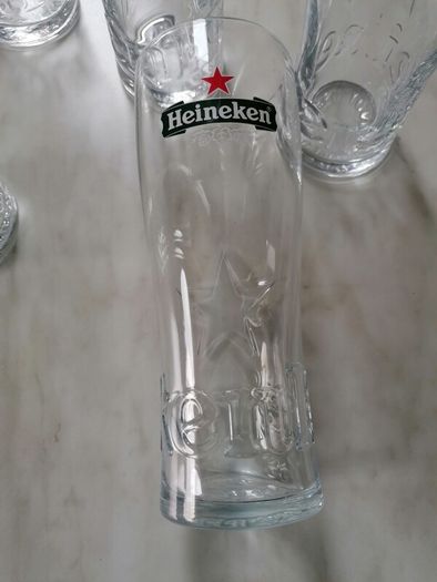 5 x Heineken Beer Glasses