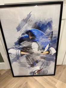 Sonic Poster Framed