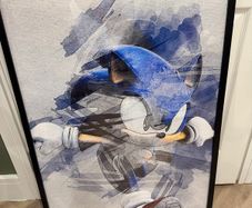 Sonic Poster Framed