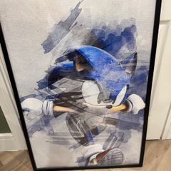Sonic Poster Framed