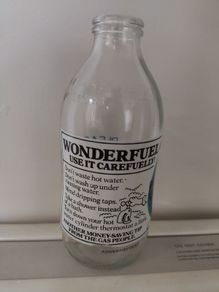 1980s Unigate Milk Bottle -Wonderfuel Gas