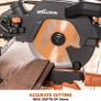 Compound Saw with Multi-Material Cutting, 45 Degree Bevel, 50 Degree Mitre, 210 mm Slide, 1200 W, 210 mm, 230 V (FREE POSTAGE) Image 3