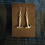 Silver Hammer Earrings Image 2