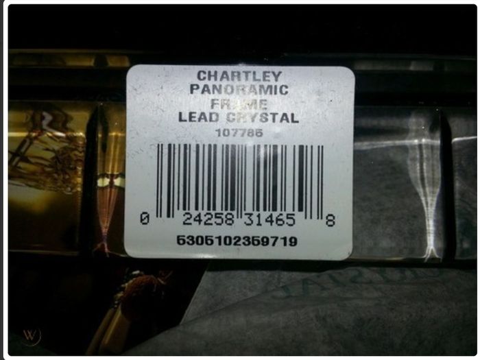 Waterford Lead Crystal Chantley Panoramic Photo Frame