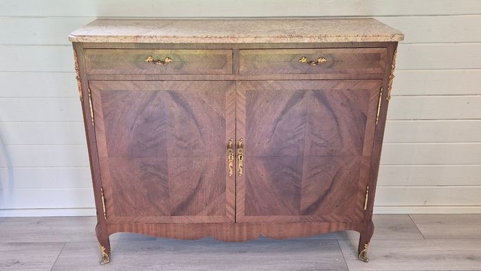 Antique French Louis XV Marble-Top Sideboard/Buffet