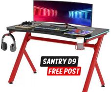 Gaming Desk with RGB LED Lights