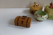Fabulously Kitsch Vintage Lidded Pirate's Treasure Chest Trinket Box by Wade Porcelain, England