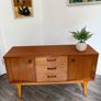 Vintage Retro Mid Century Teak Compact Sideboard Image 5