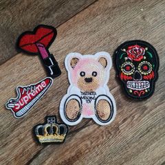 Sew on patches sewing moschino supreme
