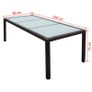 9 Piece Outdoor Dining Set with Cushions Poly Rattan Brown Image 9