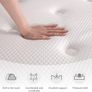Double Mattress, 22CM Gel Memory Foam Pocket Sprung Mattresses with Breathable Soft Fabric for Cool Sleep, Mattresses Double for Pressure Relief, Medium Firm Mattress in a Box 135x190x22cm Image 2