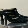 Black Suede Mules Image 3