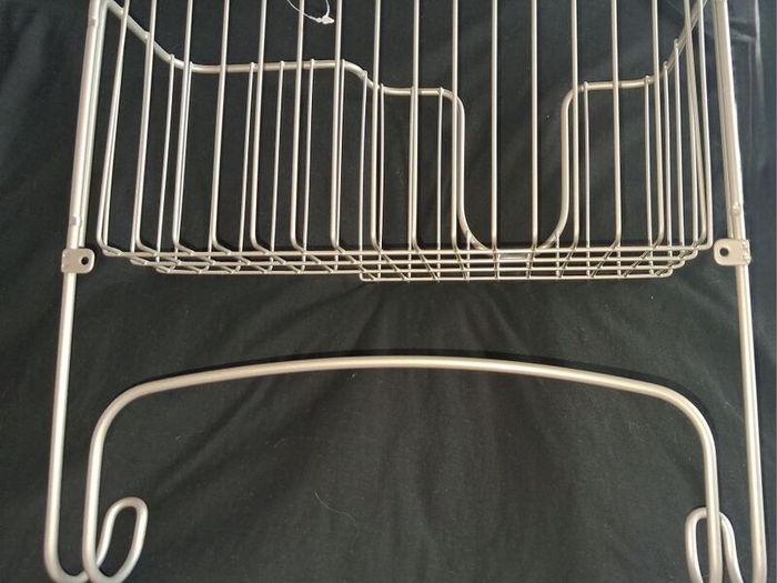 Brand New 2 Hook & Compartment Storage - Hair Dryer, Etc - Approx Size - 33cm x 30cm x 13cm  - RRP - 32.99