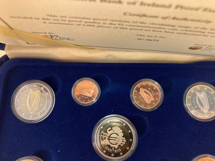 Euro Banknotes and Coin Proof Set 2012