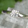 Vintage 1940/50s 0.5ct Diamond Solitaire Ring - 18ct White Gold Image 8