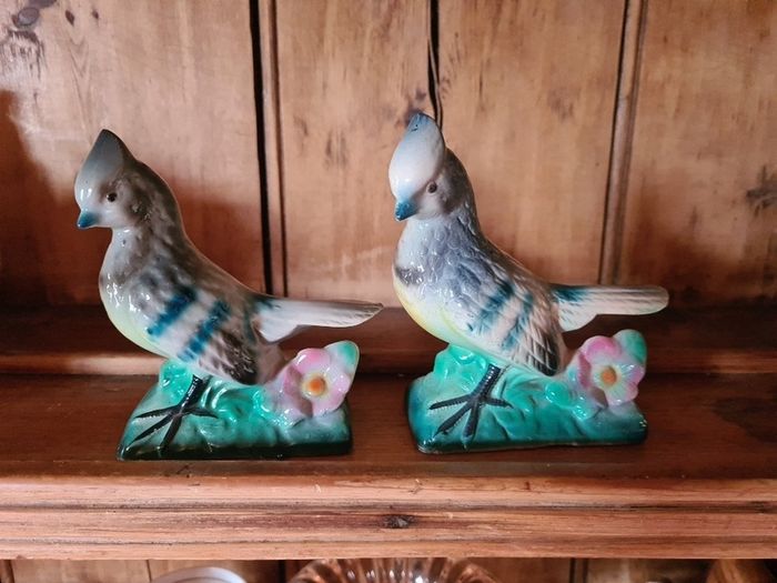 vintage ceramic birds