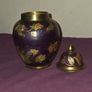 Vintage Cloisonne Brass Jar Image 4