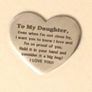 Daughter Keepsake Keyring Image 2