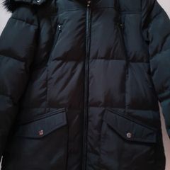 new warm black duck down coat MAINE  tags attached