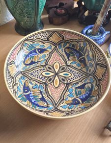 Rosalind Pottery Handcrafted & Hand Painted Bowl