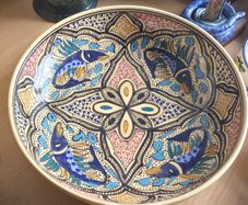 Rosalind Pottery Handcrafted & Hand Painted Bowl