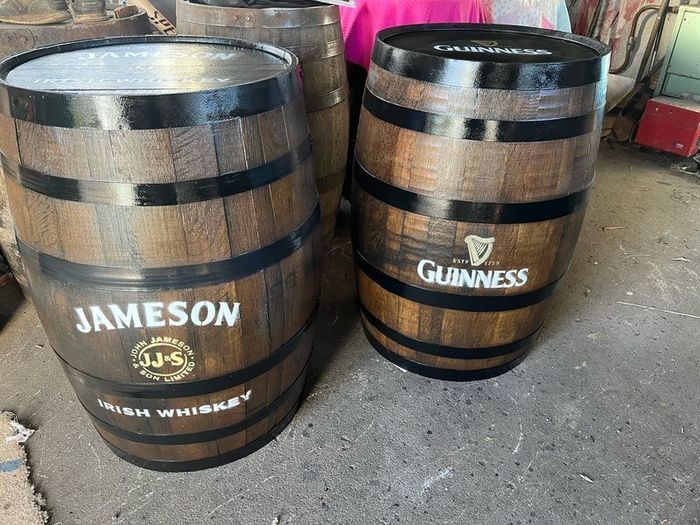 whiskey barrels