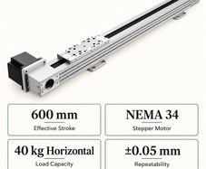 600mm CNC Linear Actuator with NEMA 34 Stepper Motor