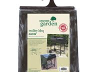 main image for ad BBQ Cover. Waterproof, tough UV treated woven PE fabric with tie-down cord. COV102