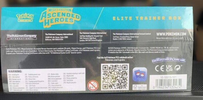 Pokemon Ascended Heros Elite Trainer Box