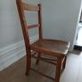 Antique Heavy Solid Wooden child's school chair Image 2